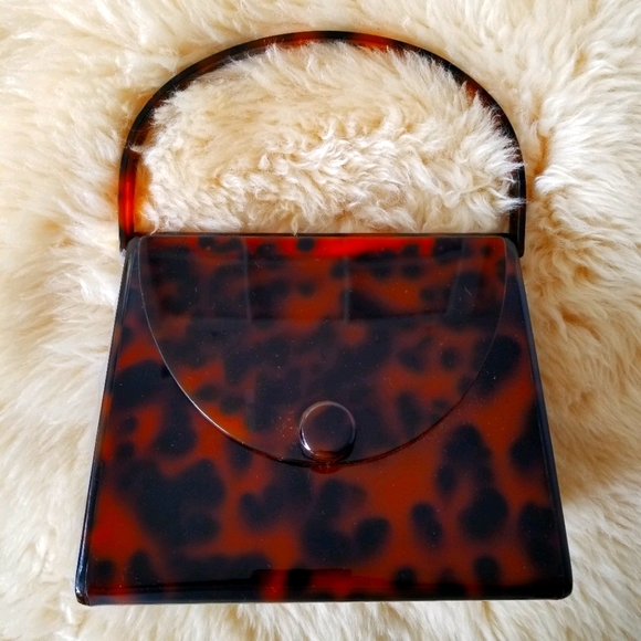 Aldo Hard Case Leopard Print Purse